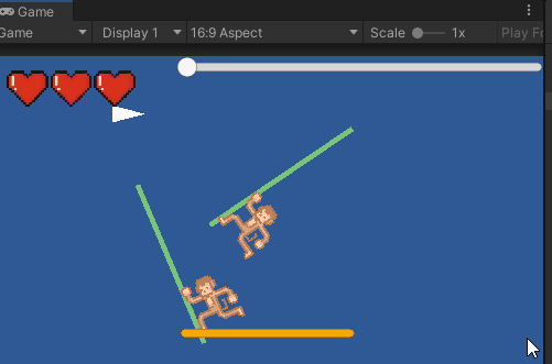 Monkey enemy movement test